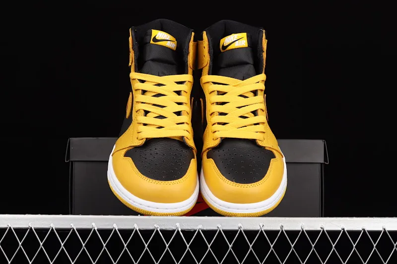 All categories Air Jordan Jordan series basketball shoes Air Jordan 1 High Air Jordan 1 High OG "Pollen" AJ1 Joe 1 new black and yellow 555088-701